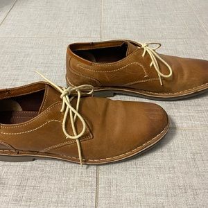 Madden tan nubuck leather shoes